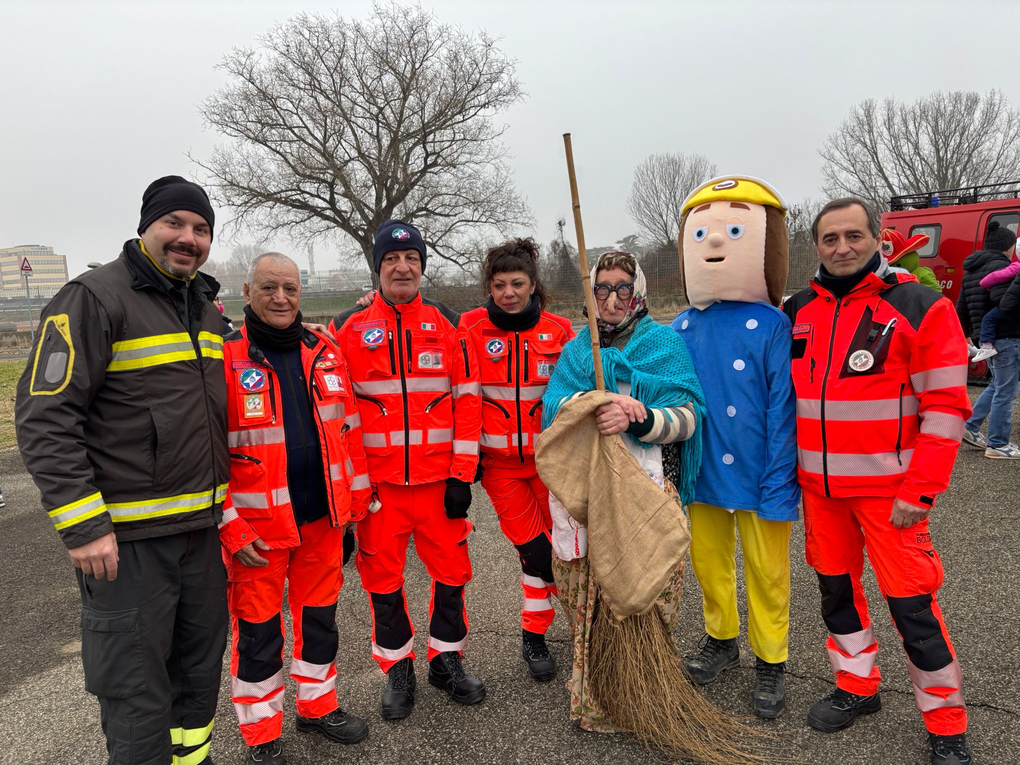La befana dai Vigili del Fuoco!